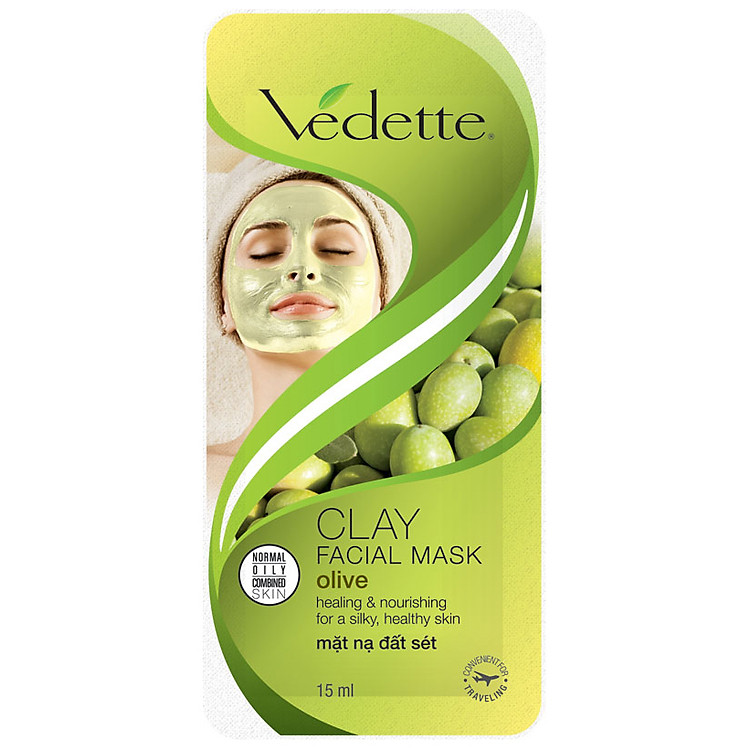 Mặt Nạ Đất Sét Vedette Olive 15g