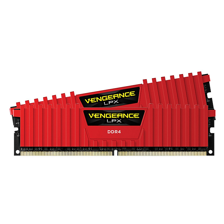 RAM Corsair Vengeance LPX (2 x 8GB) 16GB DDR4 2666 C16 RED - CMK16GX4M2A2666C16R - Hàng Chính Hãng
