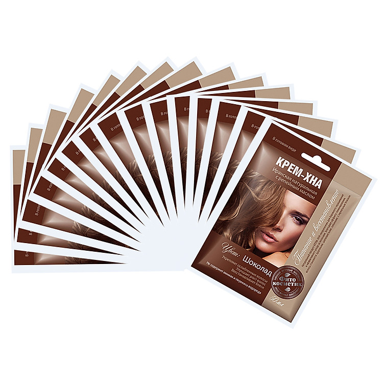 Combo 15 Gói Kem Nhuộm Xả Tóc Fitocosmetics Henna (50ml/ Gói)