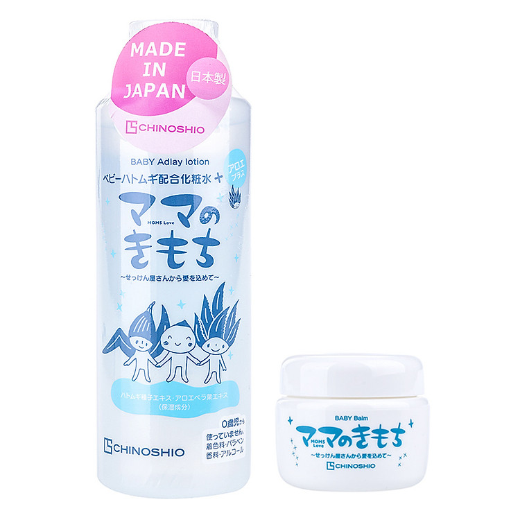 Combo Sữa Dưỡng Ẩm Và Sáp Dưỡng Da Chinoshio Mom's Love Baby