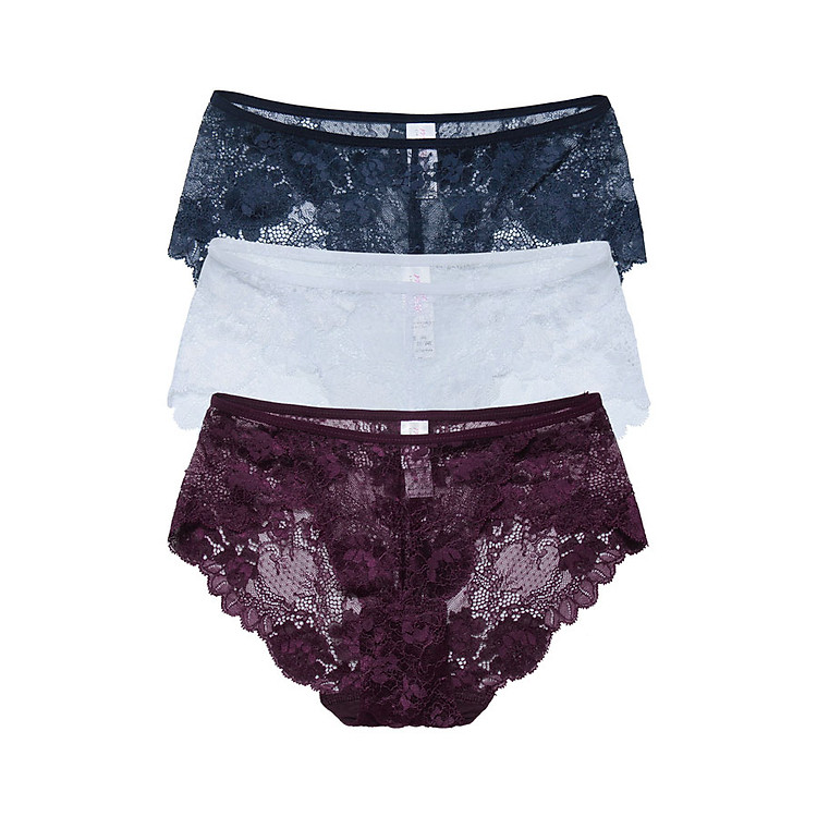 Combo 3 Quần Lót Nữ Ren Gấm Miley FLS0211-1011-0611