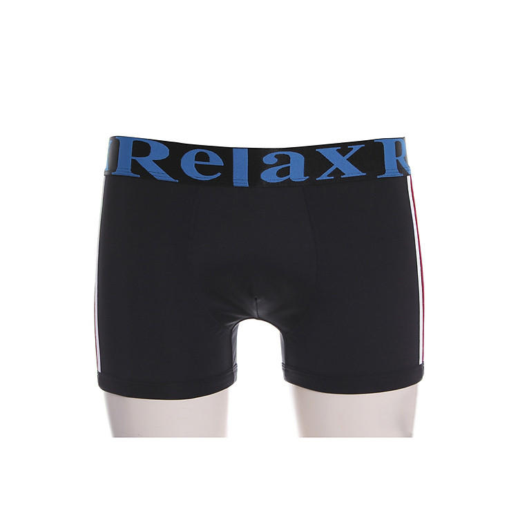 Quần Boxer Thun Lạnh Giãn 4 Chiều Relax RLTK007 - Đen