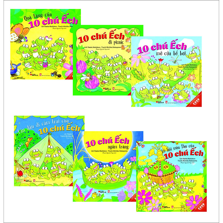 Truyện Ehon Nhật Bản - Combo 10 Chú Ếch Đi Du Lịch