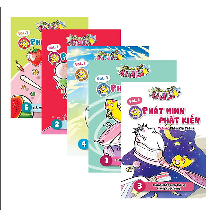 Combo Vàng Vàng Bingo - Vol1 (Trọn Bộ 5 Cuốn) - Tặng Kèm Sticker Xinh Xắn