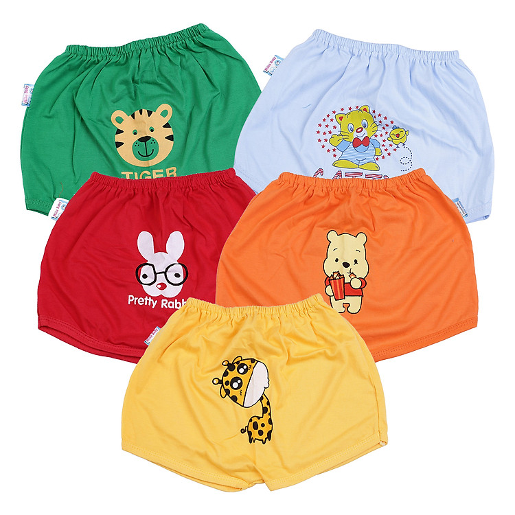 Combo 5 Quần Tã Màu MihaBaby QN17