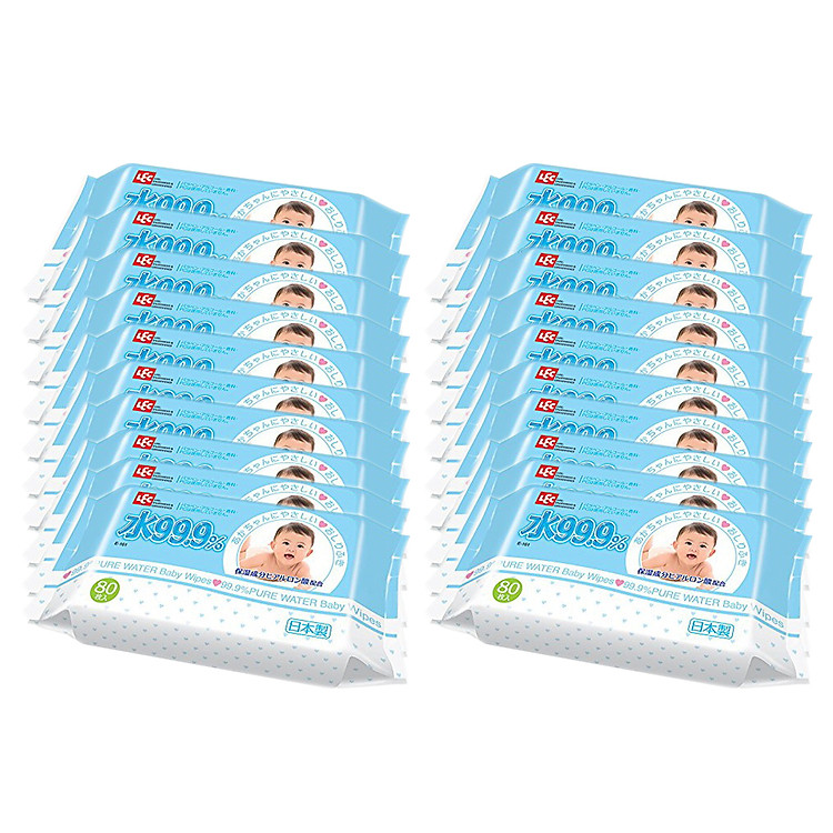 Combo 20 Gói 80 Tờ Giấy Ướt LEC E-163