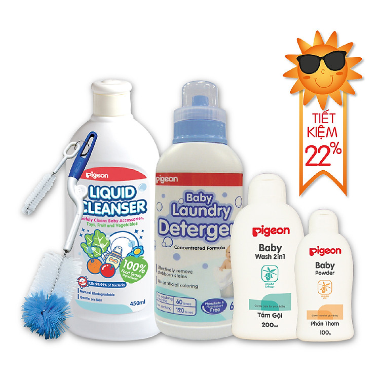 Combo Pigeon 7 (Chăm Sóc Và Vệ Sinh Cho Bé) - PLG30015