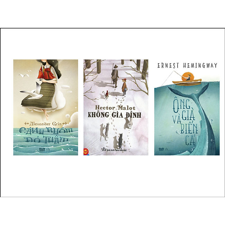 Combo Ông Già Và Biển Cả + Không Gia Đình + Cánh Buồm Đỏ Thắm