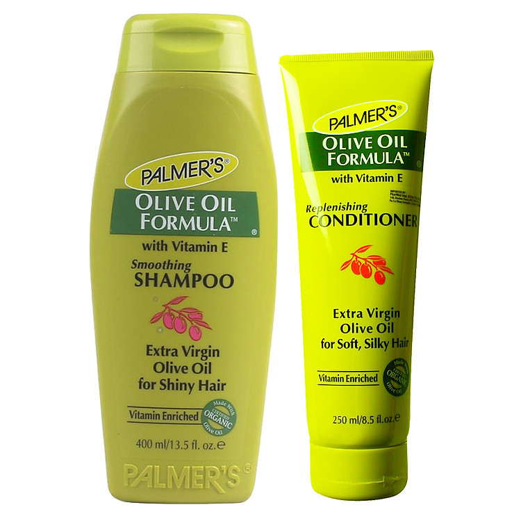 Combo Dầu Gội Olive Dưỡng Tóc PALMER'S - 2593 (400ml) Và Dầu Xả Olive Dưỡng Tóc PALMER'S - 2594 (250ml)
