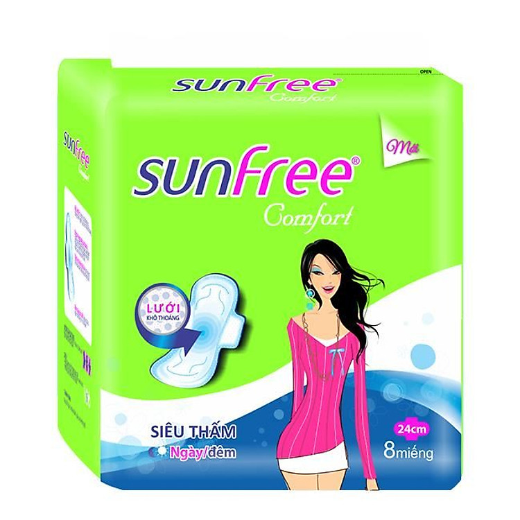 Băng vệ sinh Sunfree Comfort NPK7 8M