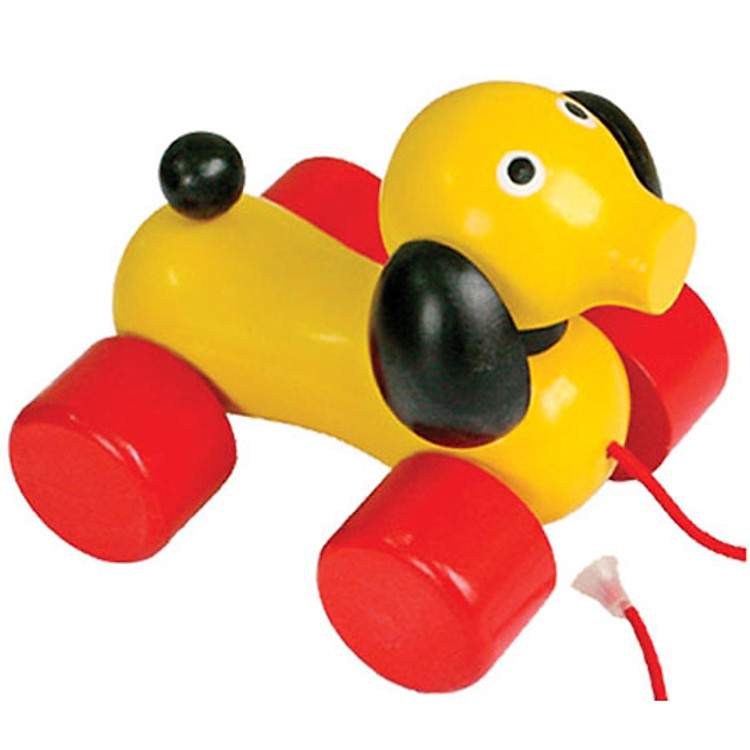 Đồ Chơi Gỗ Mô Hình Vietoys Xe Hình Cún Con VVTU3-0013-1 - Vàng