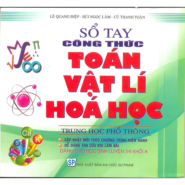 Sách Sổ Tay Công Thức Toán Vật Lý Hóa Học THPT