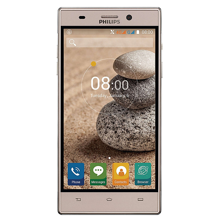 Điện Thoại Philips V787 (Vàng Đồng) - Hàng Chính Hãng