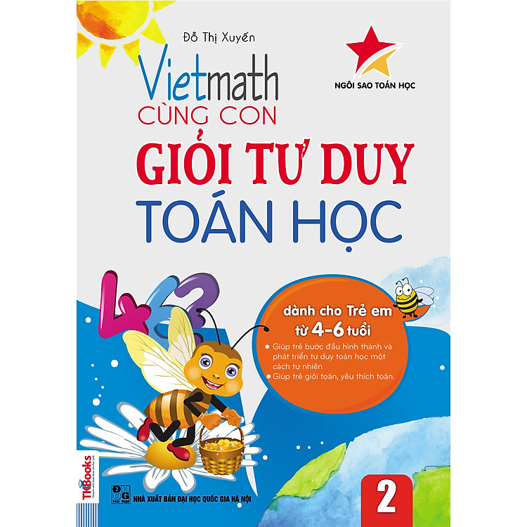Sách Vietmath - Cùng Con Giỏi Tư Duy Toán Học Tập 2