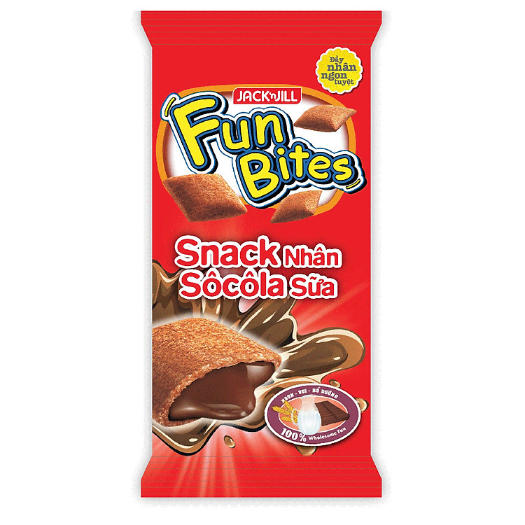 Snack Funbites Nhân Socola Sữa 14g