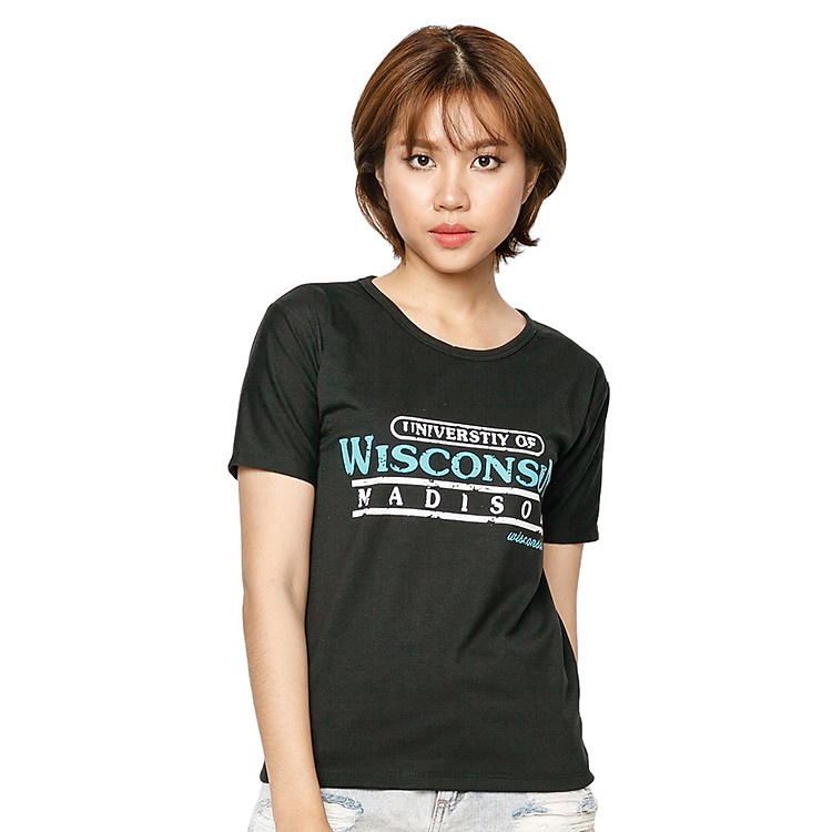 Áo Thun Nữ T&D Wisconsin Phong Cách D100 - Đen