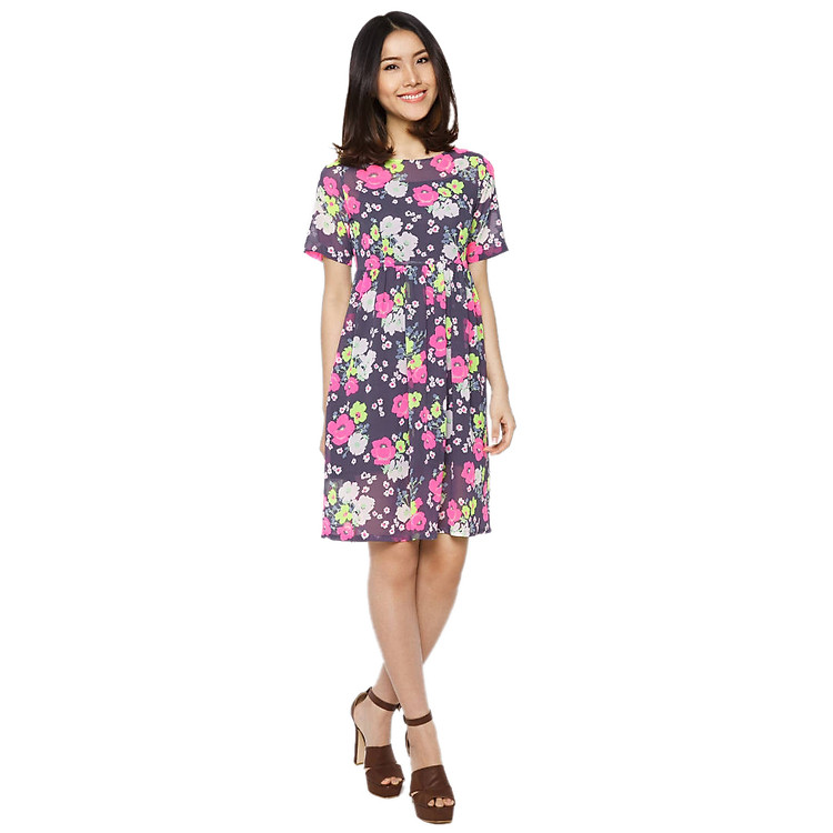 Đầm Baby Doll Hai Lớp Labelle D195 - Xanh (Free Size)