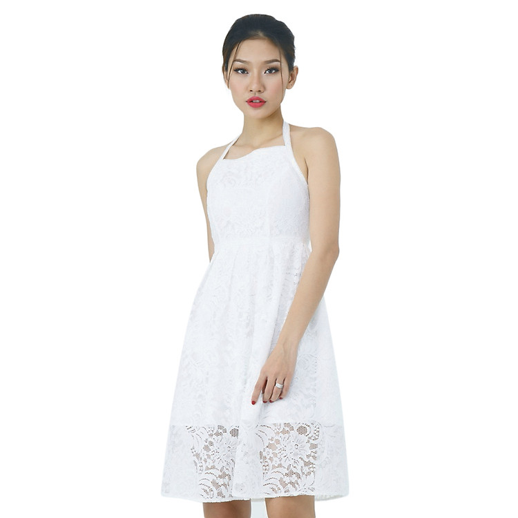 Đầm Yếm Ren La Belle D223 - Trắng
