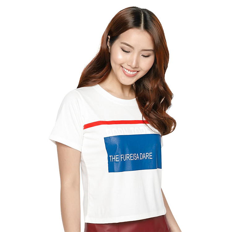 Áo Croptop T&D Dare Style D72 - Trắng