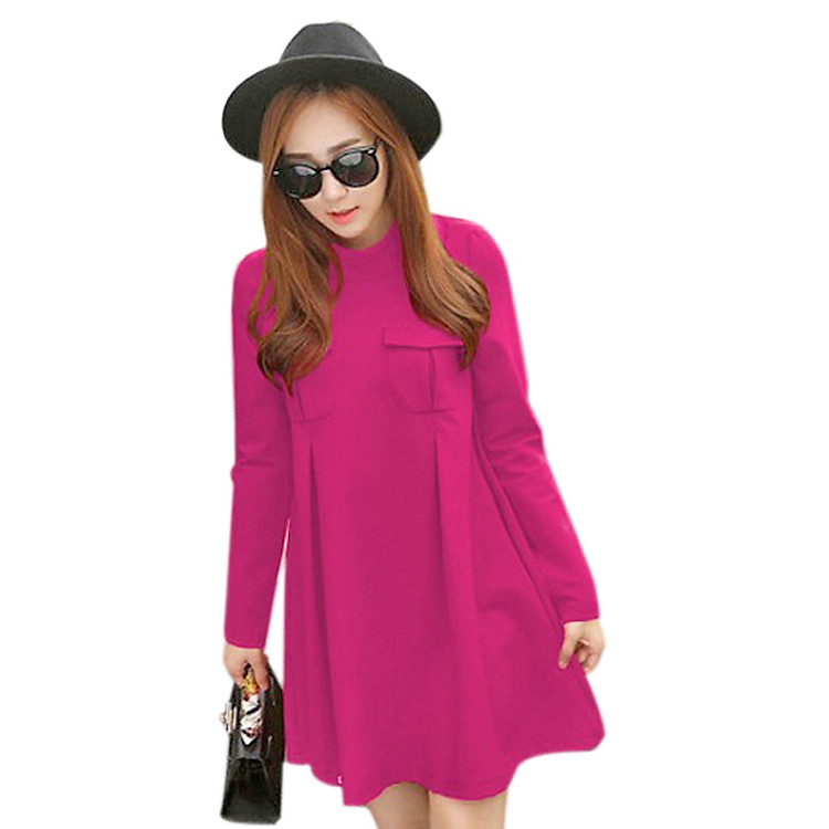 Đầm Suông Poly Phối Túi CIRINO D_POLY_PTMH_004FS - Hồng (Freesize)