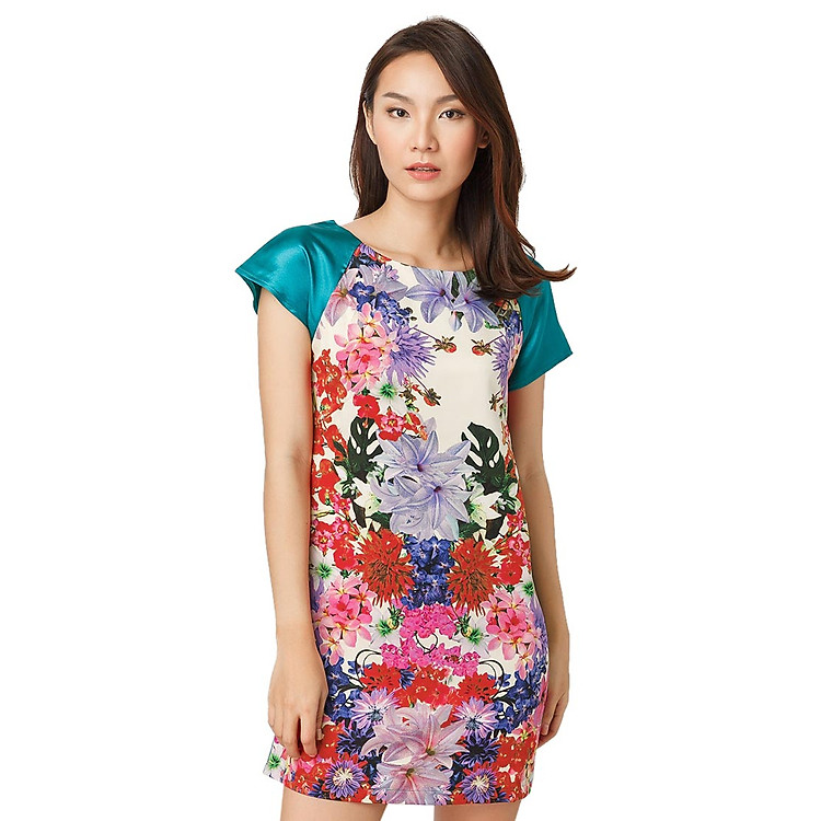 Đầm Suông In Hoa Lily CIRINO D_SHLILI_XL003FS - Xanh Lá (Freesize)