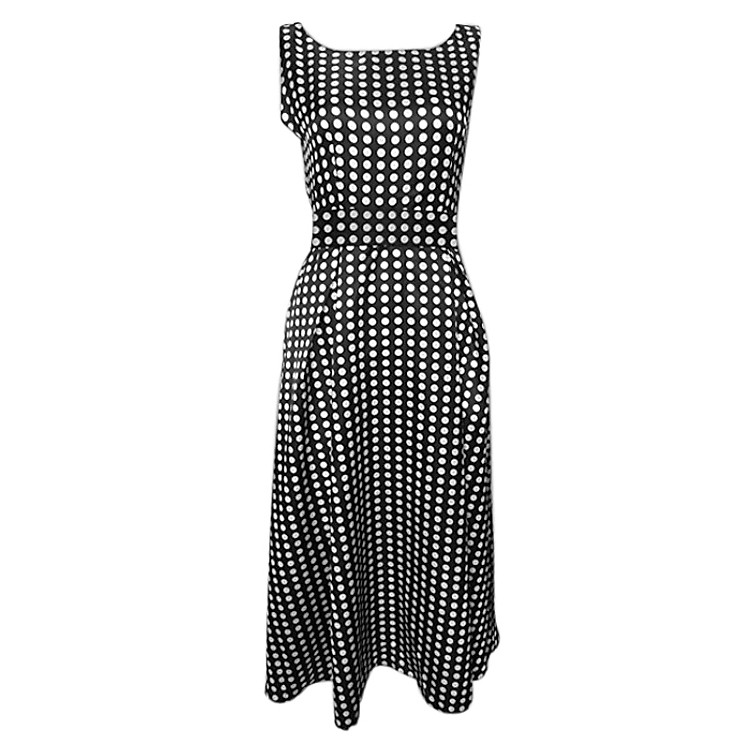 Đầm Vintage Dài Họa Tiết Chấm Bi CIRINO D_XKTL_CBD_004 - Đen (Freesize)