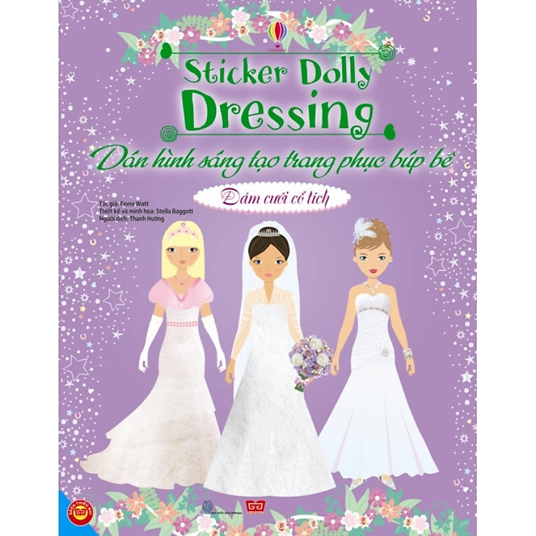 Sách Dán Hình Sáng Tạo Trang Phục Búp Bê - Đám Cưới Cổ Tích