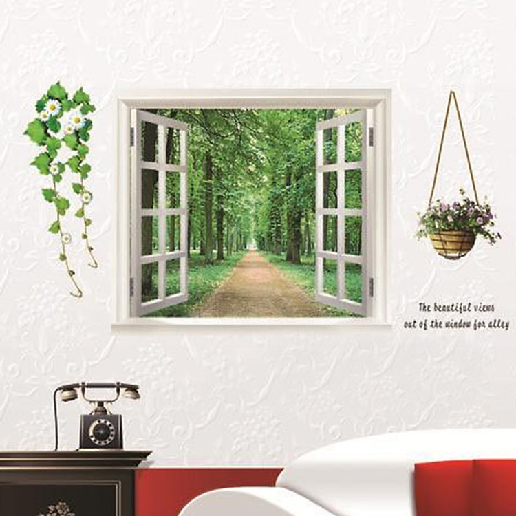 Decal Cửa Sổ Lala Shop DC108 - Mẫu 1 (60 x 90 cm)