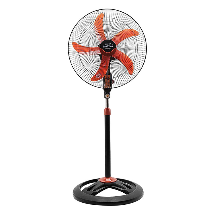 Quạt Đứng Công Nghiệp Saovico ĐCN18 Dây Đồng - Đen Cam