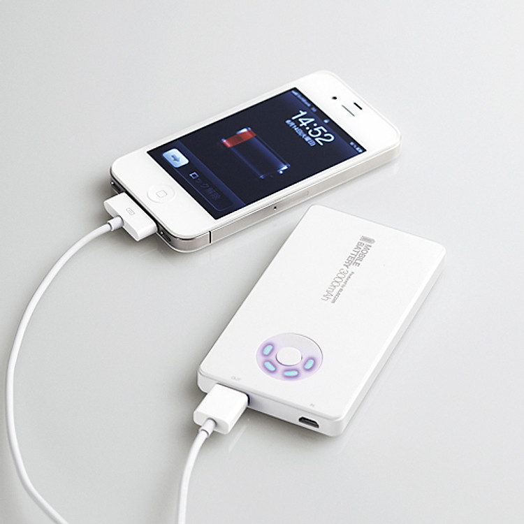 Sạc Dự Phòng Elecom DE-A01L 3010mAh - Hàng Chính Hãng