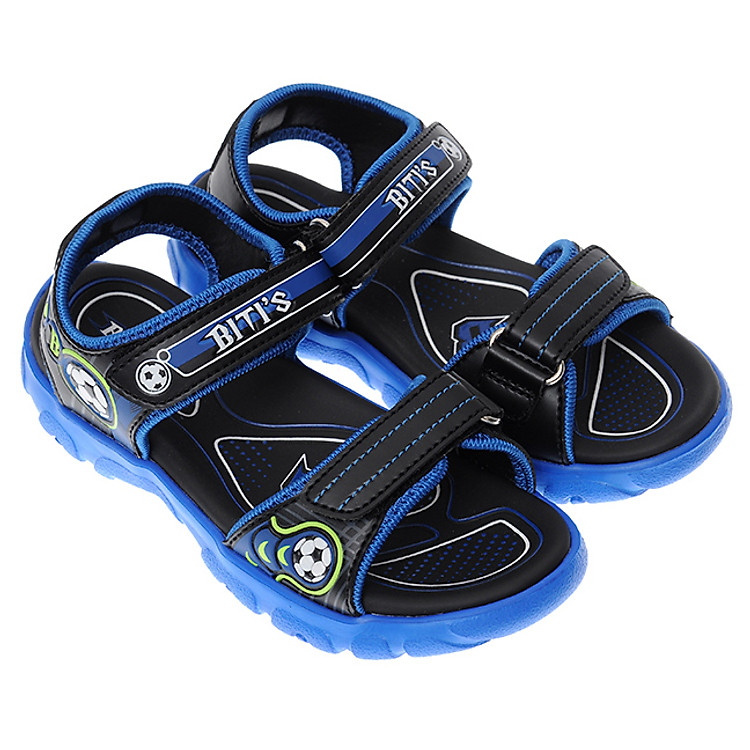 Giày Sandal Bé Trai Biti's DEB002100XDG Size 31-35 - Đen Phối Xanh Dương