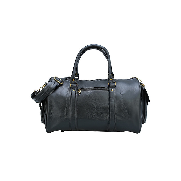 Túi Xách Du Lịch Laka Màu Đen - Da Tổng Hợp