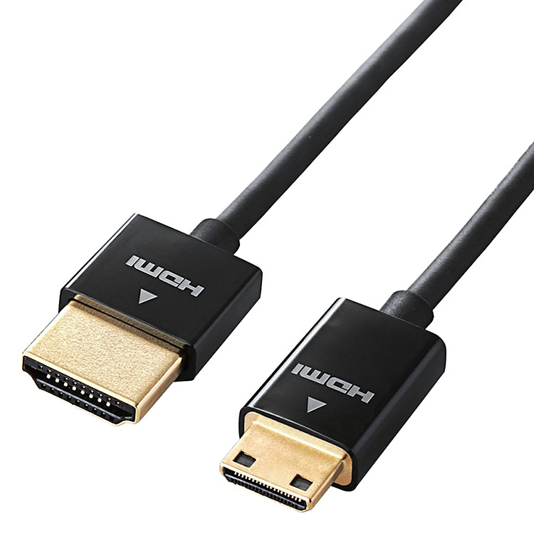Cáp SạcHDMI - Mini HDMI Elecom DH-HD14SSM20BK –Đen- 2m - Hàng Chính Hãng