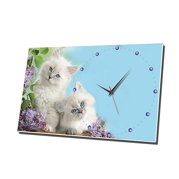 Đồng Hồ Để Bàn Vicdecor DHB0013 Mèo Con Đáng Yêu