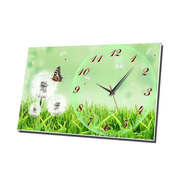 Đồng Hồ Để Bàn Vicdecor DHB0021 Bướm Và Bồ Công Anh