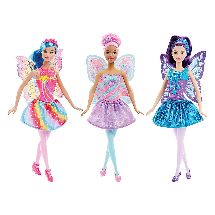 Đồ Chơi Búp Bê Barbie Tiên Bướm Sắc Màu DHM50