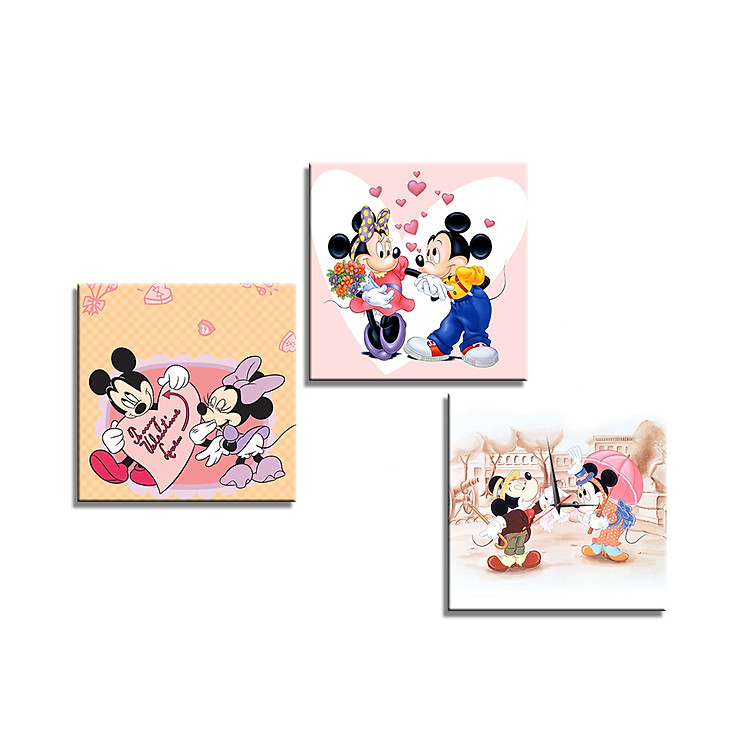 Tranh Đồng Hồ Vicdecor DHT0161 - Chuột Mickey