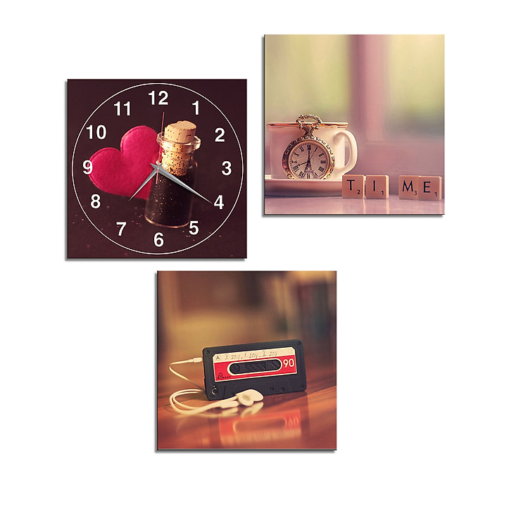 Tranh Đồng Hồ Vicdecor DHT0192 Mộc Mạc