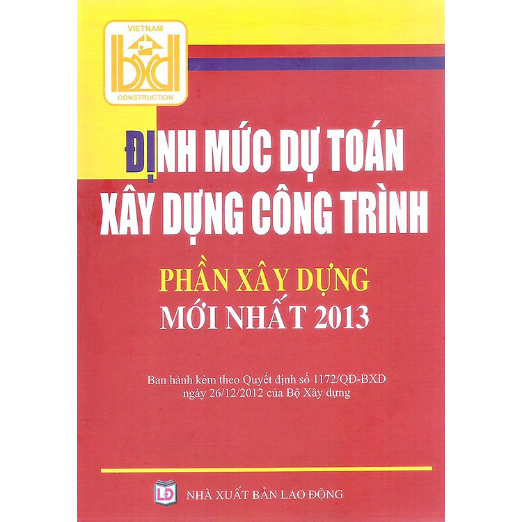 Sách Định Mức Dự Toán Xây Dựng Công Trình