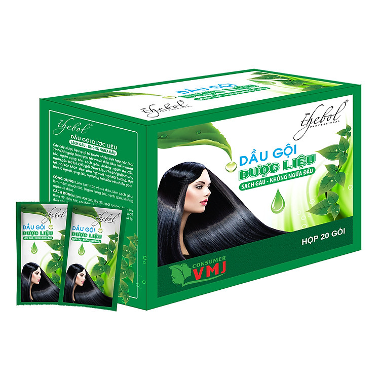 Dầu Gội Dược Liệu Thiên Nhiên TheBol - DL1 (Hộp 20 Gói)