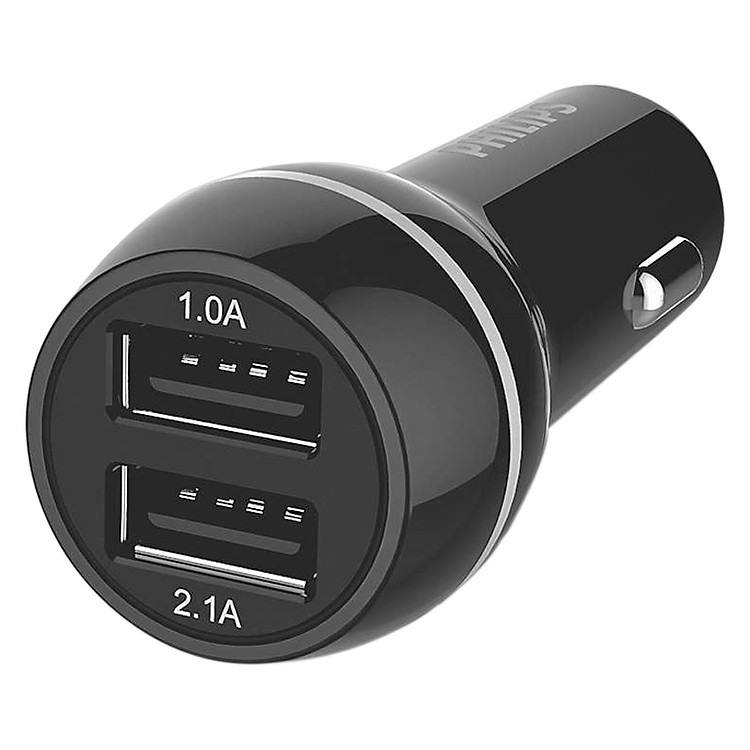 Sạc Xe Hơi Philips DLP2357 2 Cổng USB - Hàng Chính Hãng