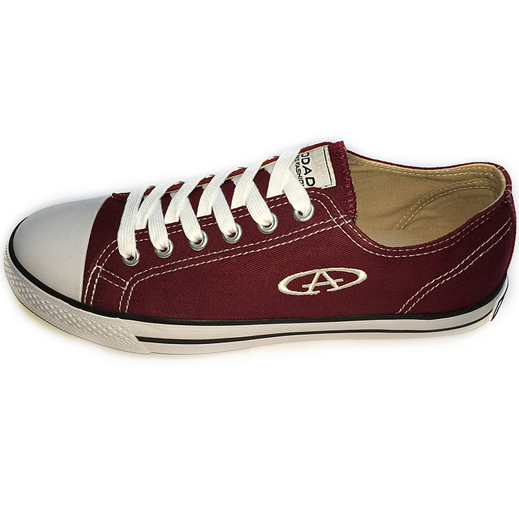 Giày Sneaker Nam Cổ Thấp Codad Canvas - Đỏ Đậm