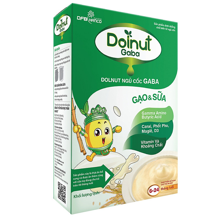 Ngũ Cốc Ăn Dặm Dolnut Gaba Gạo Và Sữa