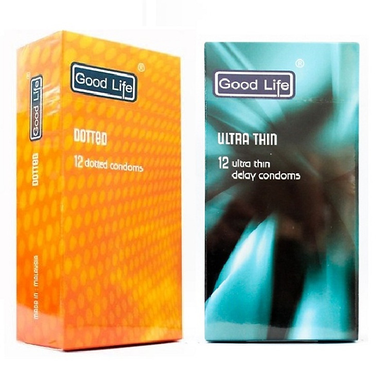 Combo Bao Cao Su Good Life - Ultra Thin + Dotted - 24 Bao