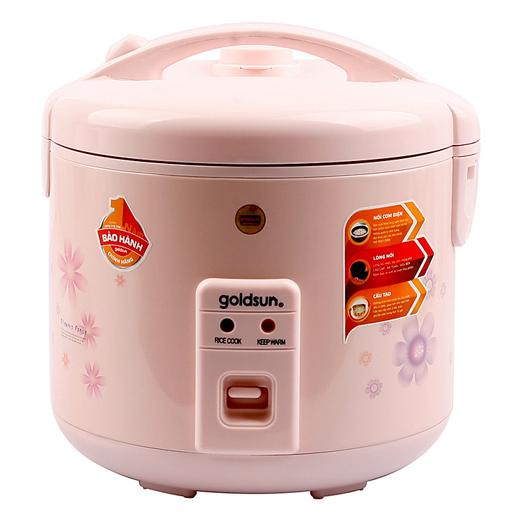 Nồi Cơm Điện Goldsun ARC-G18LY(P) (1.8 lít) - Hồng - Hàng chính hãng