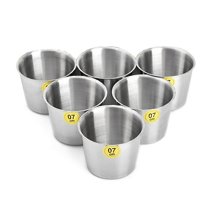 Combo 6 Ly Làm Đá Inox Homeeasy (7cm)