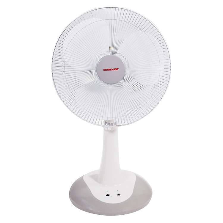 Quạt Lửng Sạc Tích Điện Sunhouse SH762 - Trắng Xám - Hàng chính hãng