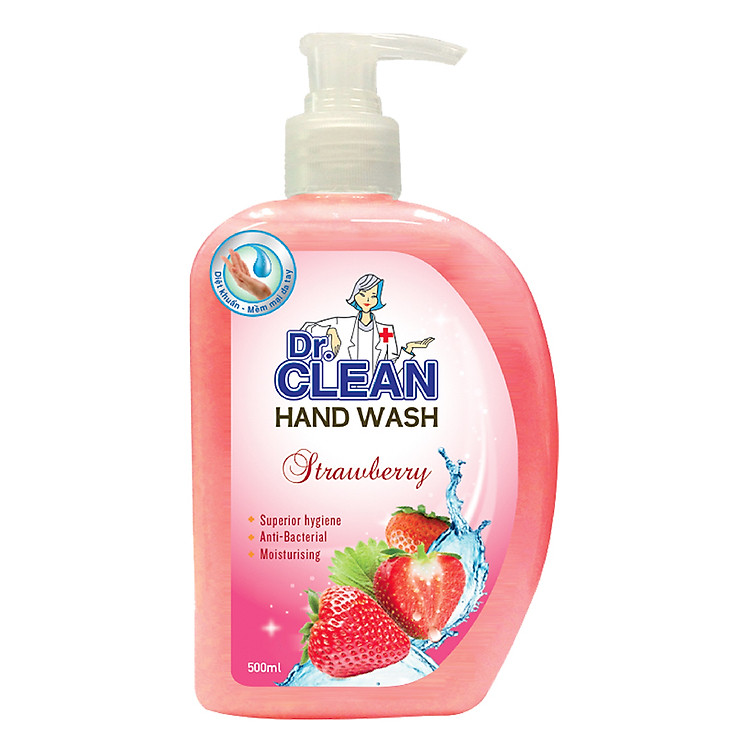 Sữa Rửa Tay Dr. Clean - Dâu (500ml)
