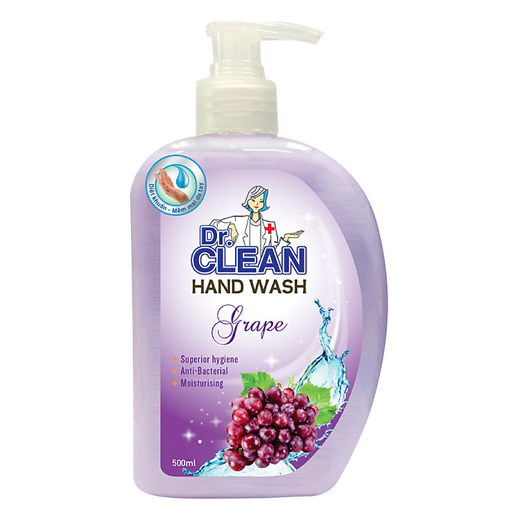 Sữa Rửa Tay Dr. Clean - Nho (500ml)