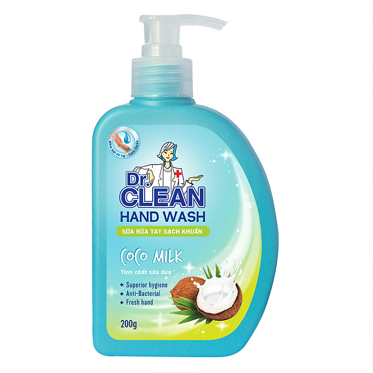 Sữa Rửa Tay Dr. Clean - Coco Milk (200g)